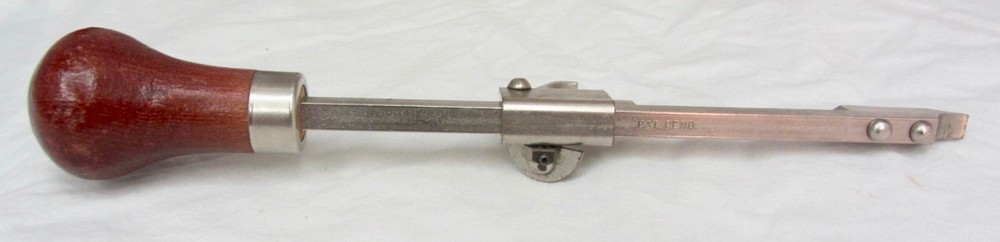 Vintage UNKNOWN TOOL Adjustable Splitter Sharp Edge Wood Handle Holder Carpenter