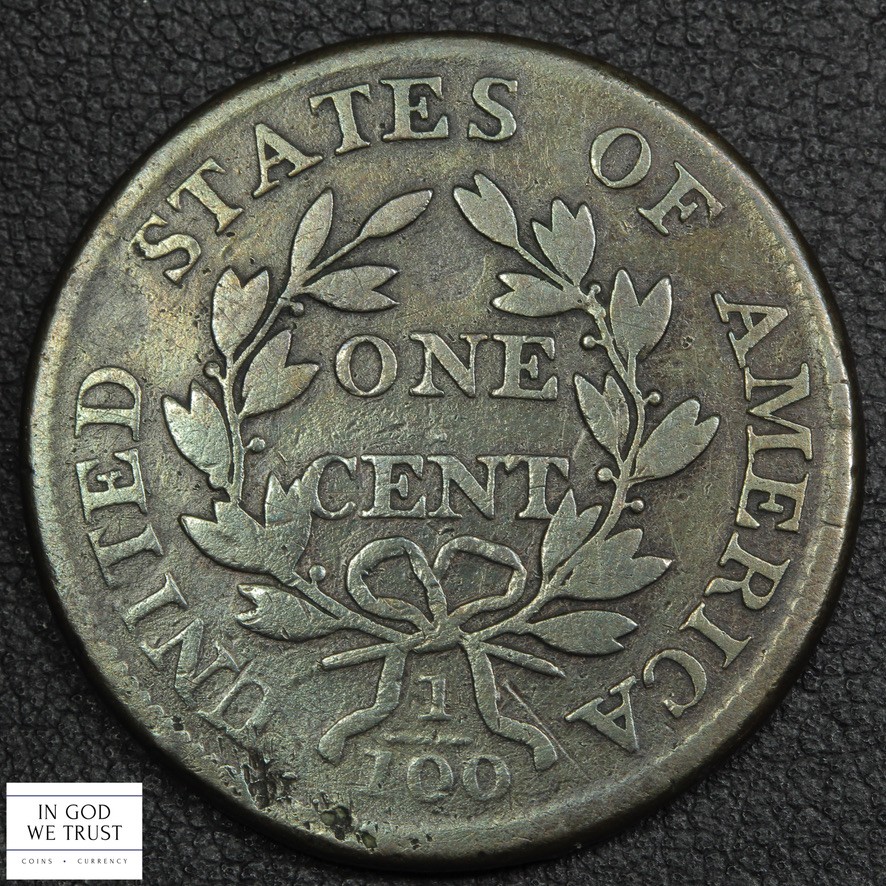 1807 Large Fraction Draped Bust Copper Large Cent 1C