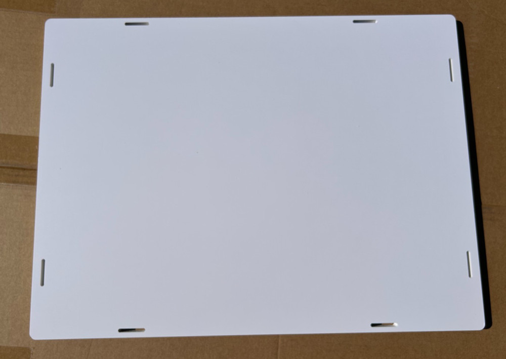 Acrylic Display Case with White Base - 29 inch tall - READ DESCRIPTION