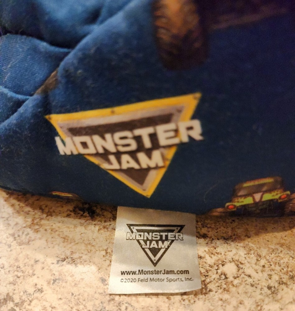 MONSTER JAM GRAVE DIGGER TABLET PILLOW