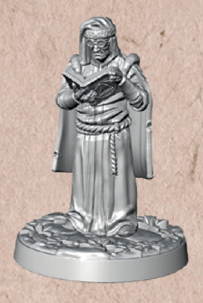 Archon Studio Dungeons & Lasers DnD Scale Townsfolk NPC Scholar Miniature