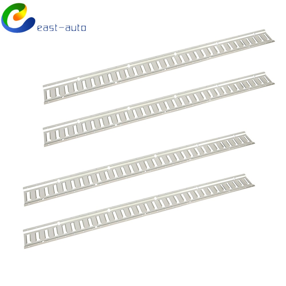 Galvanized 4 Pack 5' E Track Tie Down Rail Kit For Truck Trailer Cargo Van