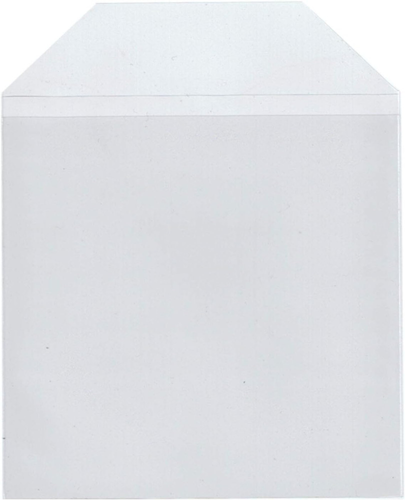 50 Pieces Clear Transparent CPP Plastic CD DVD Sleeves Envelope Holder, 100 Micr