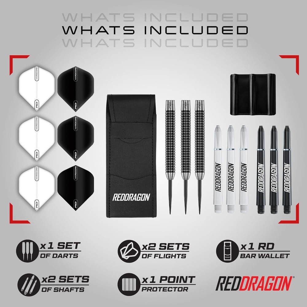 Professional Black Tungsten Darts - 24g