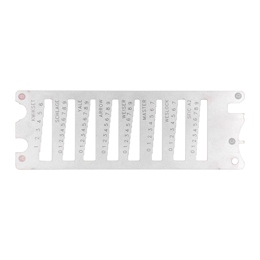Portable Key Gauge Spring Steel Key Decoder Accuracy Key Gauge Tool Accessory