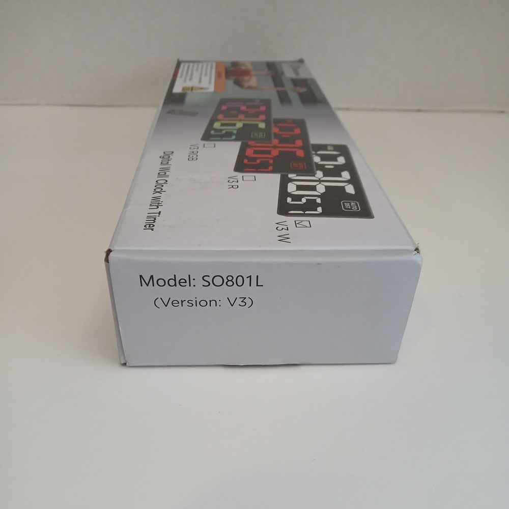 Gym Timer Digital Clock, Soobest Timer w/ Remote, Countdown Timer New in Box