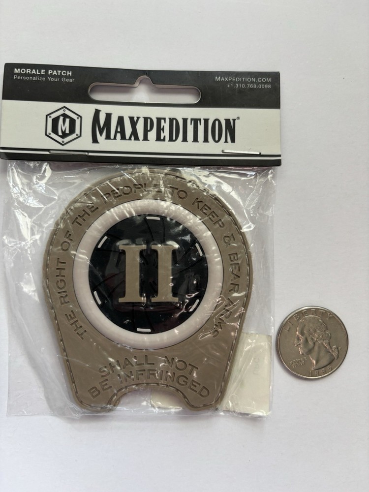 Maxpedition Morale Patch 2nd Amendment Bag and Pack Patch New