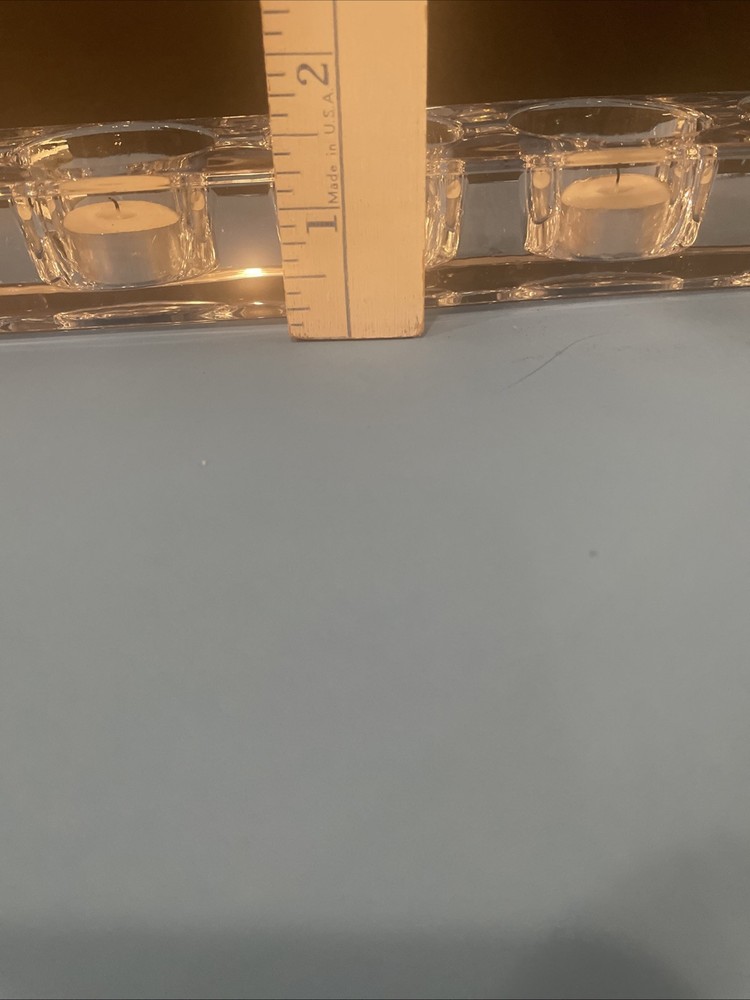 Crystal Glass Rectangular Tealight Bar( T-31)( T-35?)
