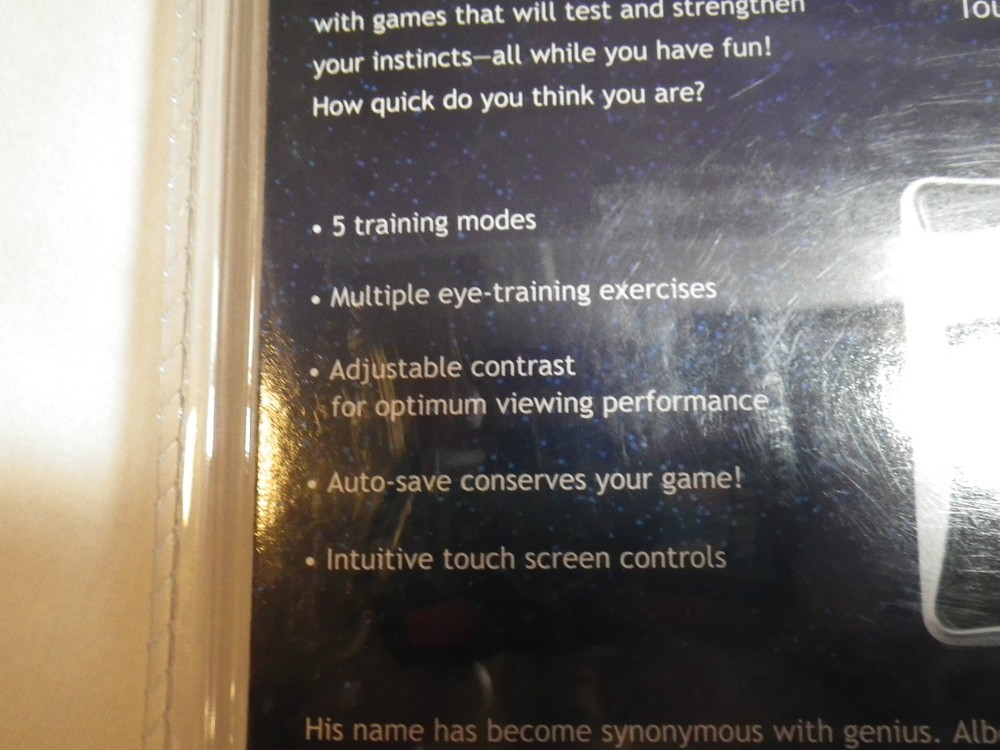 EINSTEIN EYE TRAINER HANDHELD GAME TOUCH SCREEN NEW!!!