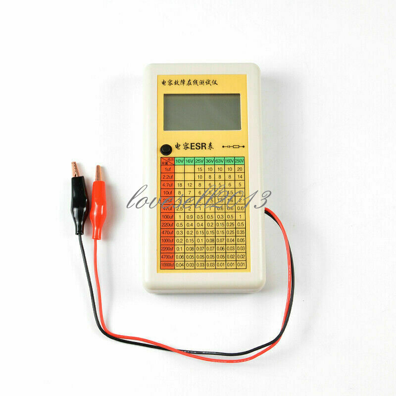 1PCS Digital LCD ESR Capacitance Ohm Meter In Circuit Tester