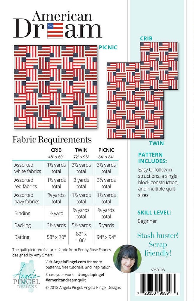 American Dream Quilt Pattern by Angela Pingel