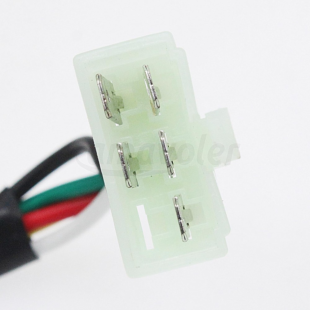 Amavoler 5 Wire 5 Pin Ignition Key Switch Replacement Fit for 50cc 70cc 90cc ...
