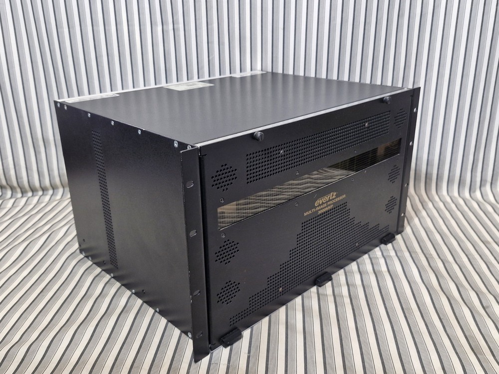 Evertz 3000FR Multi-Image Processor Frame w/ Modules Powers On, Not Fully Tested
