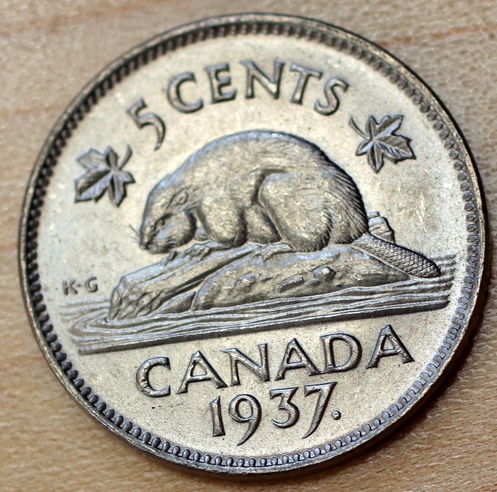 1937 Canada 5 Cents