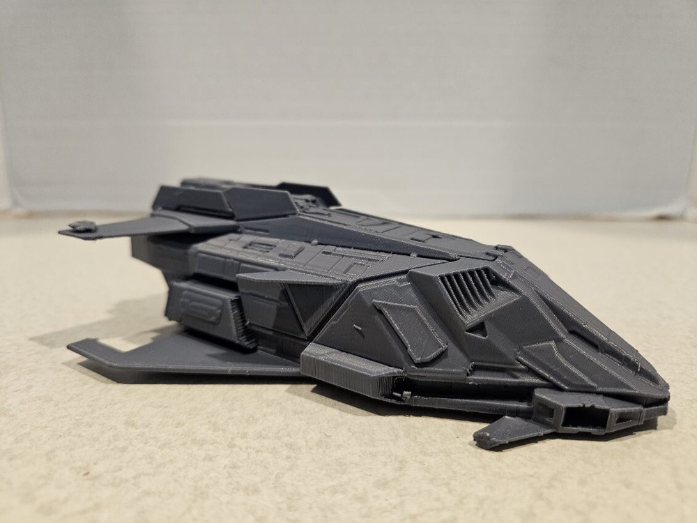 Federal Gunship 3d Printed Grey 6in Model