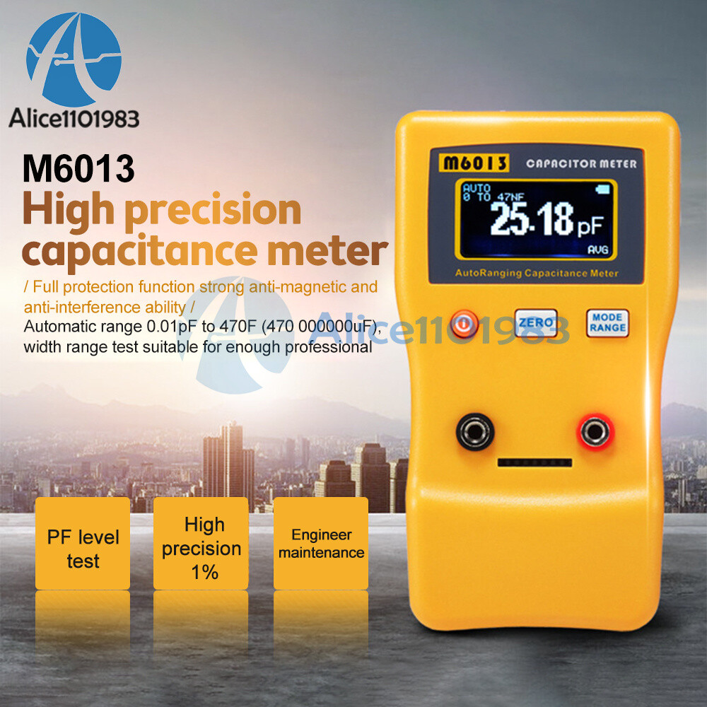 M6013 LCD High-precision Capacitor Meter For Capacitance Resistance Measurement