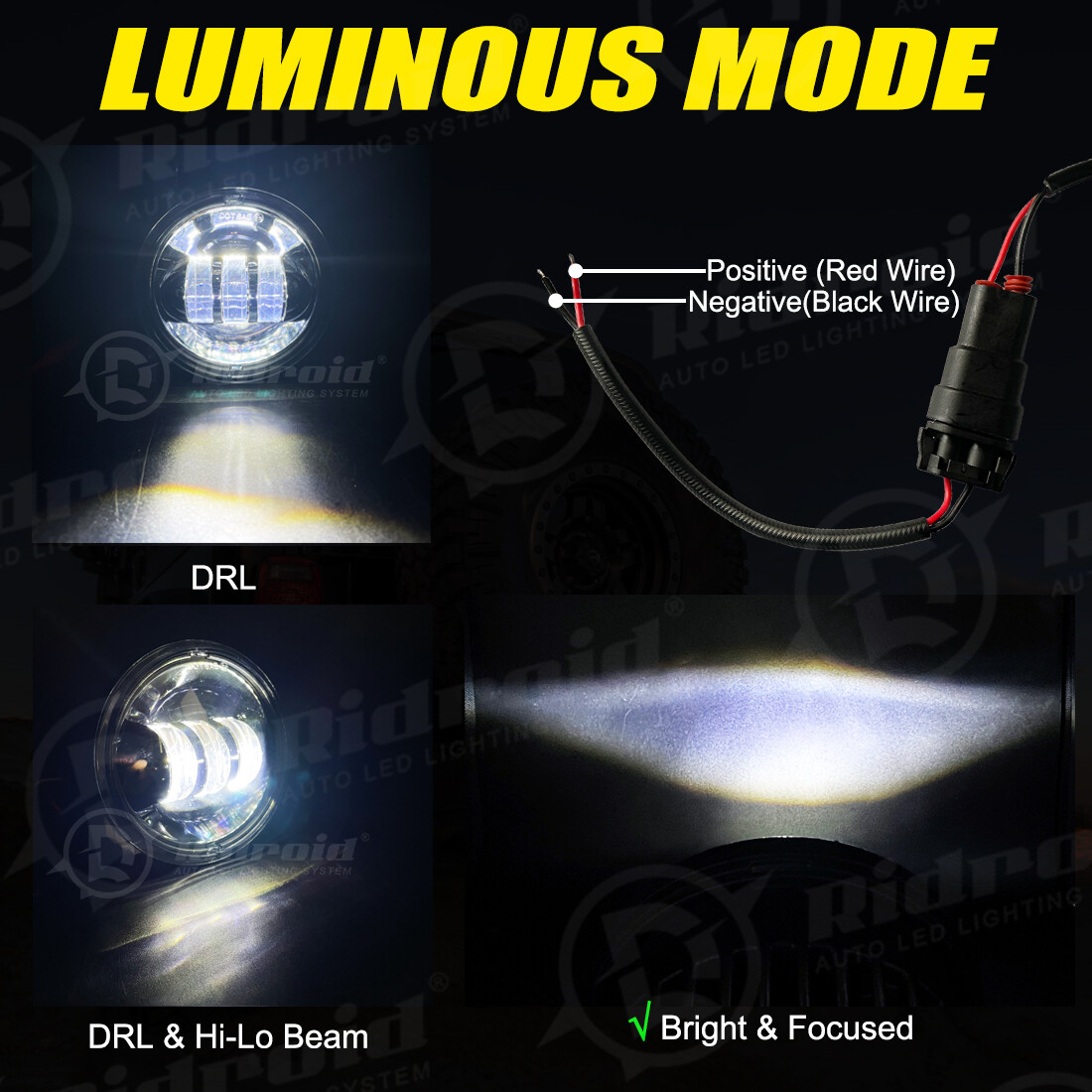 4.5 inch LED Spot Fog Passing Lights For Harley Street Glide Special FLHXS FLHX