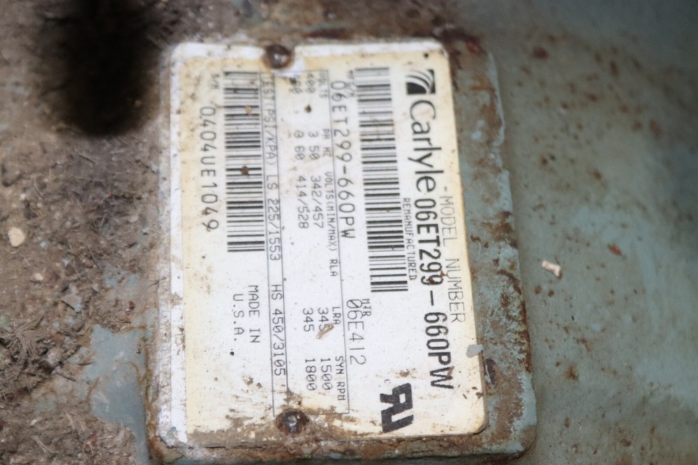 CARLYLE COMPRESSOR 06ET27-660PW