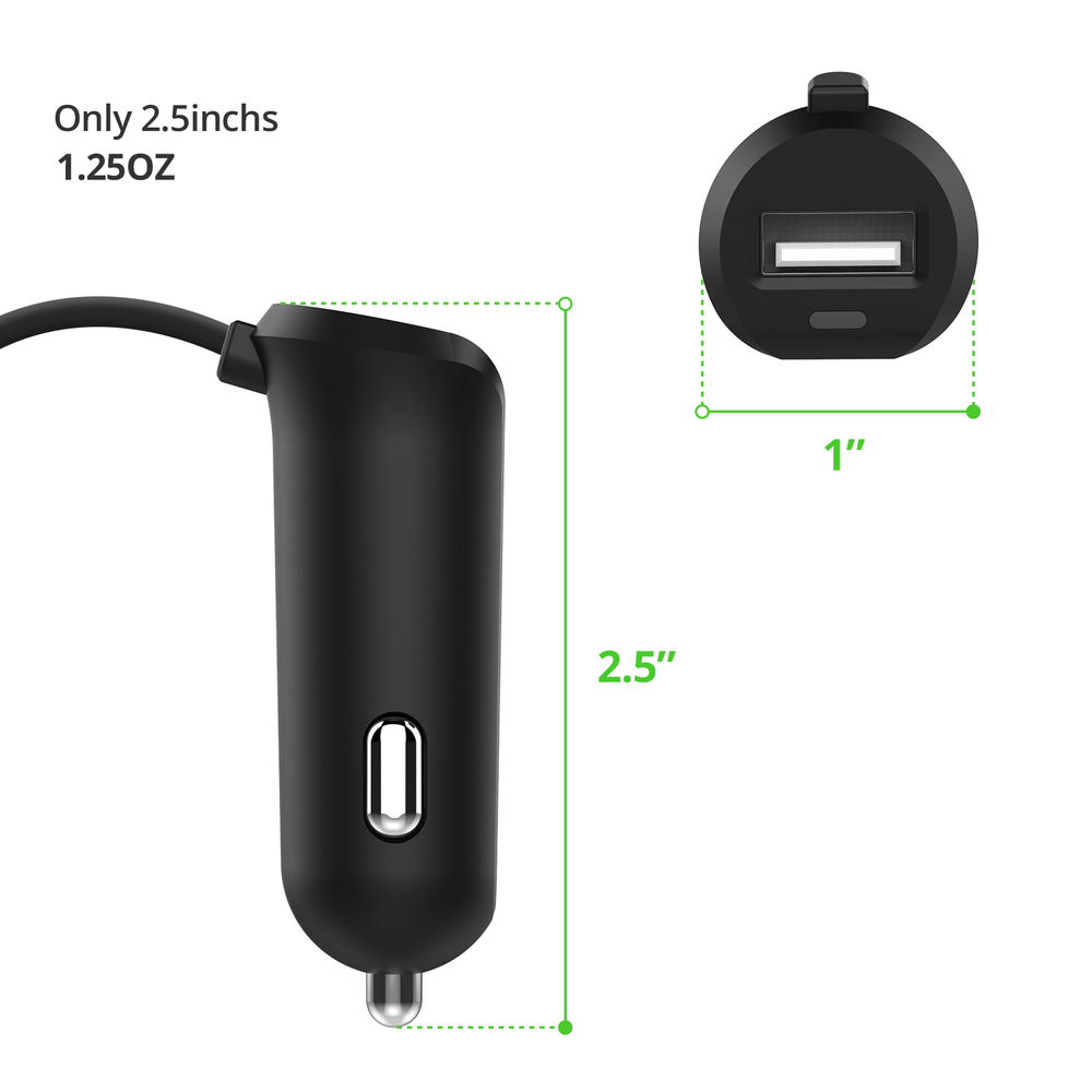 iOttie RapidVolt Mini Car Charger with Micro USB Cable