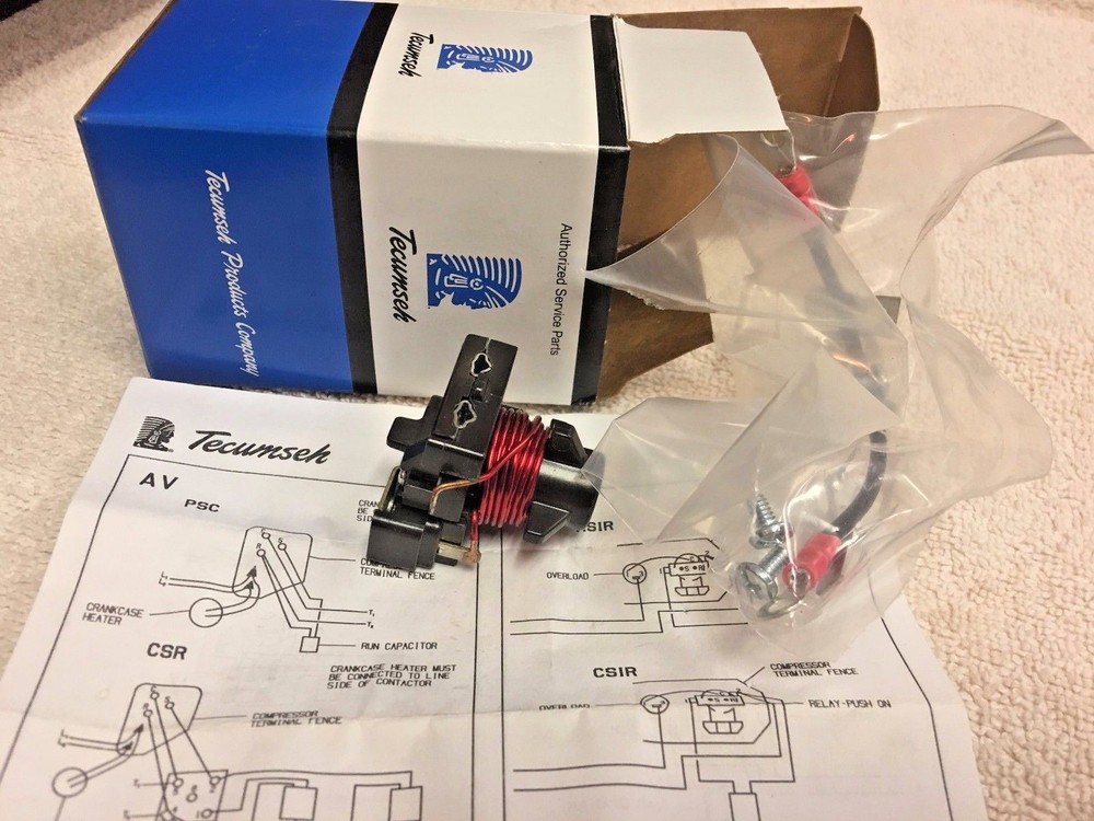 TECUMSEH, Compressor Start Relay Tecumseh Compressor AEA4448YXA, 115 volts