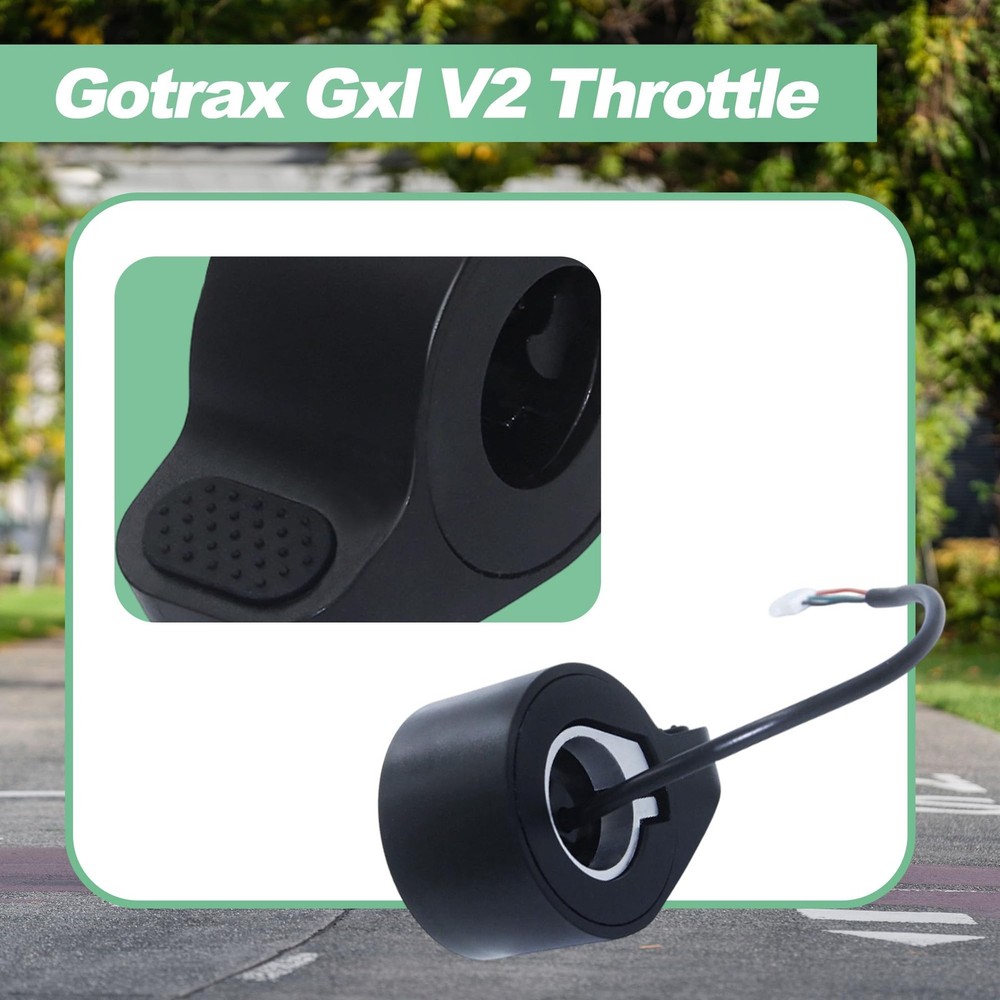 Electric Scooter Thumb Throttle Replacement with Female Plug, Compatible wit...