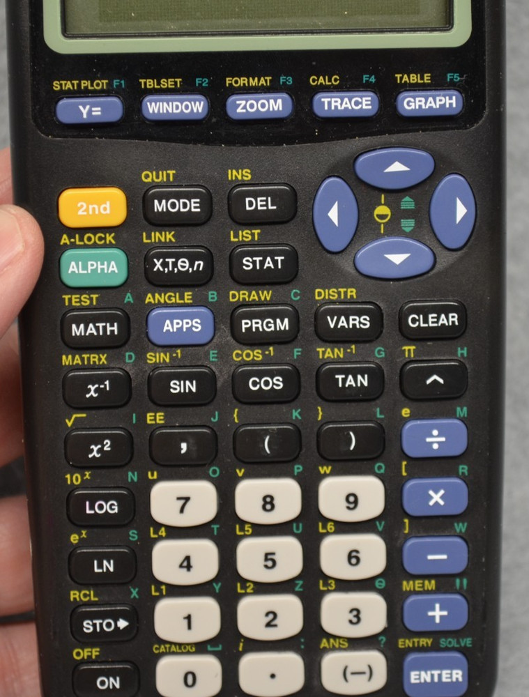 TI-83Plus Calculator W/ Cover Black Tested