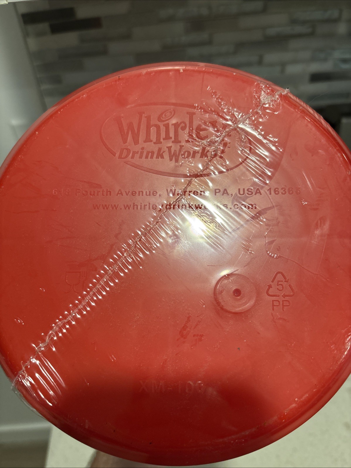 Whirley NEW 100 oz Huge Travel Mug Trucker Insulated Clown Holiday Oil Cup Lid