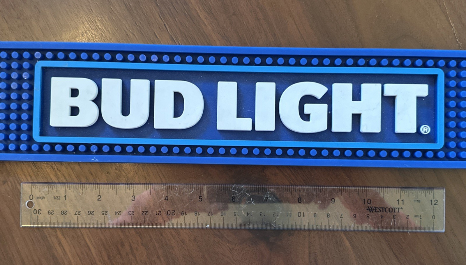 Bud Light Beer Rubber Bar Spill Mat for tap Kegerator Or Glasses
