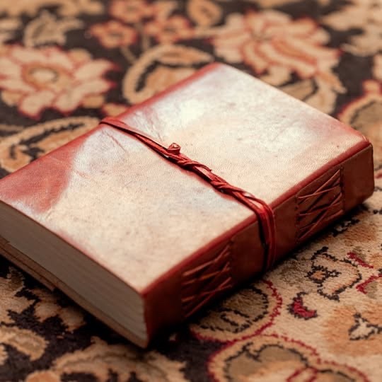 Small Leather Journal Blank Pages Handmade Writing Notebook Wrap Strap