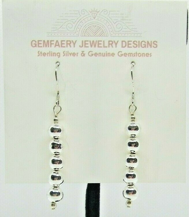 Sterling Silver Dangle Earrings #5459...No Stone...Handmade USA