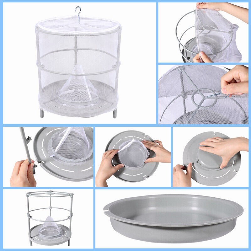 Trap Ranch Fly Cage Reusable Fly Catcher Killer Net Pest Bug Insert Auto Catch