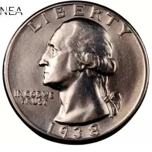 1938-S Washington Quarter ~ Borderline Uncirculated (AU++) ~ 90% Silver