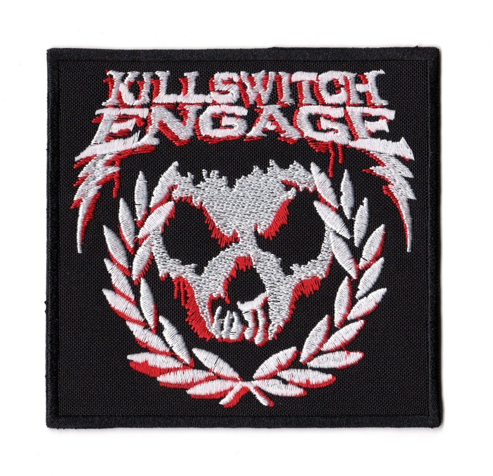 Killswitch Engage Patch Embroidered Sew On Band White Red Logo Melodic Metalcore