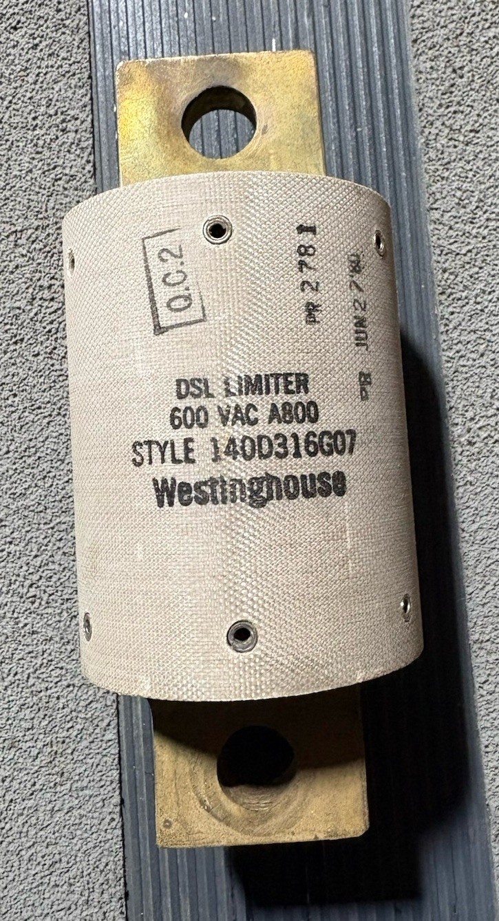 Westinghouse 140D316G07 DSL Limiter Fuse 800A, 600VAC NEW *SEALED*