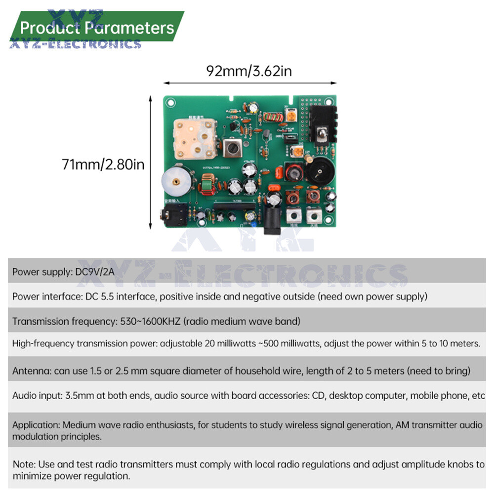 530-1600khz AM Radio Transmitter Experimental Micropower Medium Wave Transmitter