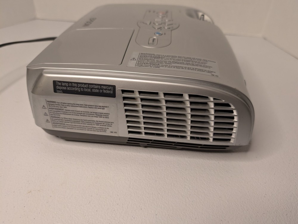 Epson PowerLite EMP-S3 Silver LCD Projector In Bag Tested WORKS