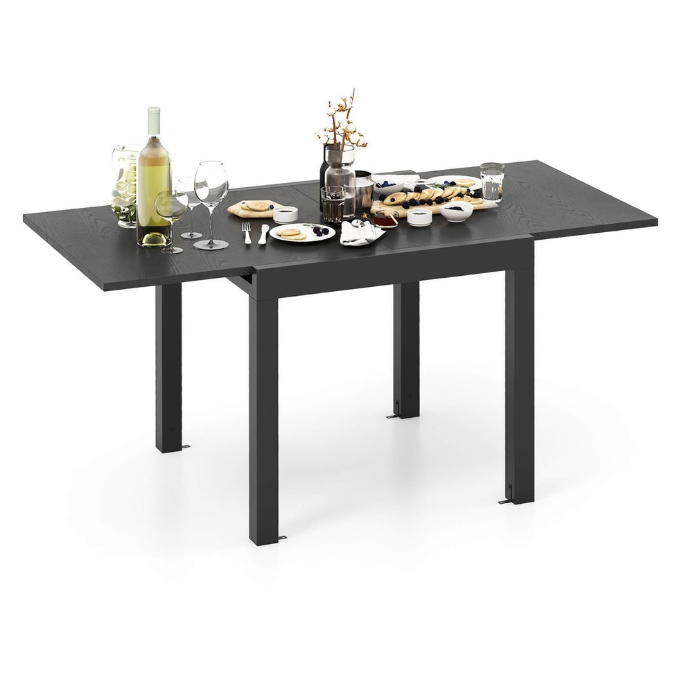 Patio Expandable Dining Table 31.5''-63'' Adjustable Rectangular All Weather