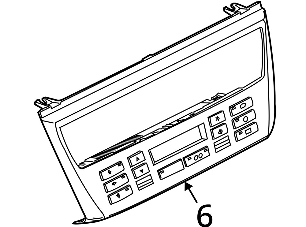 Temperature Control With Automatic Temperature Control Fits 04-10 BMW X3