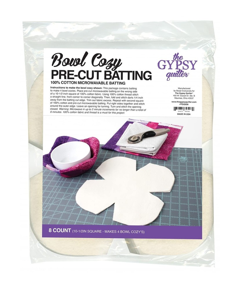 Bowl Cozy Pre Cut Batting 8ct