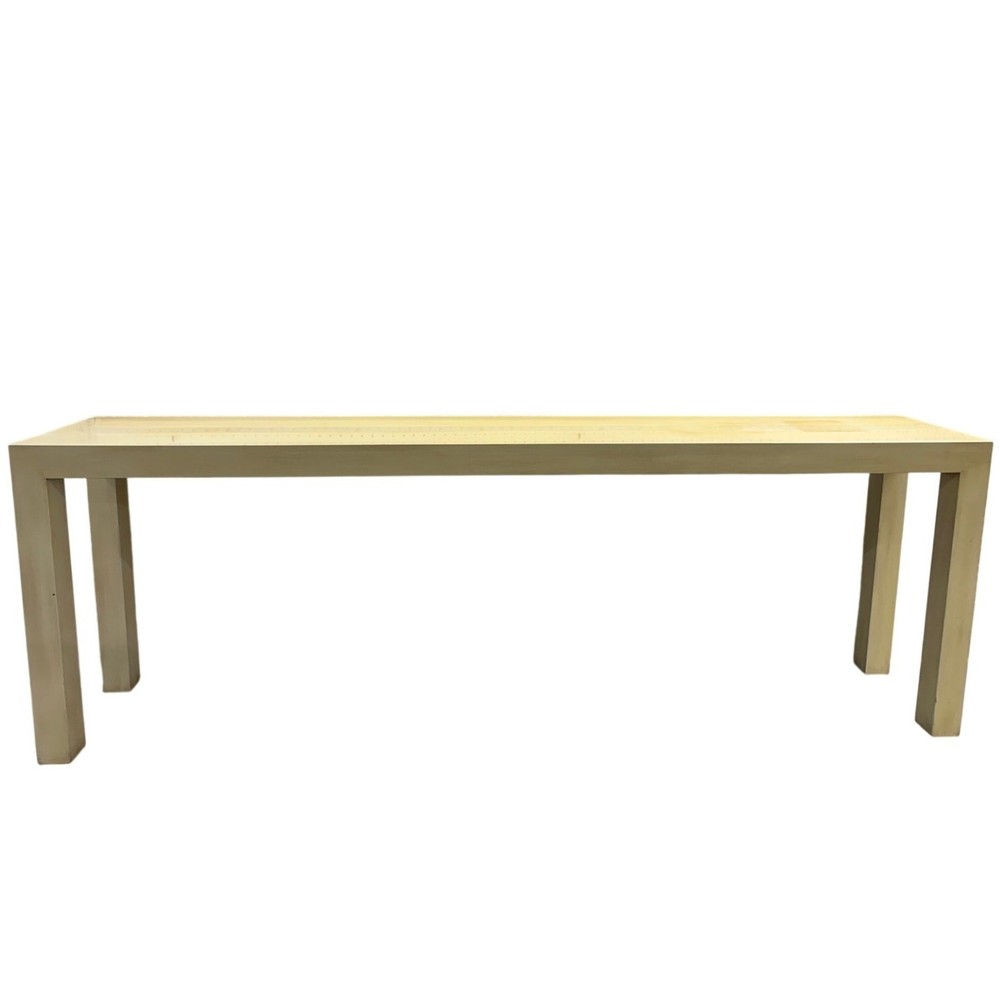 Modern Light Wood Console Table Long Narrow