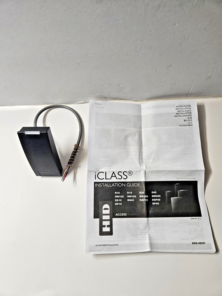 HID 6100CKN0000 iClass R10 Mullion Reader USED