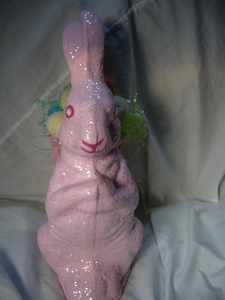 Wonderful Handmade Christopher James Paper Mache Bunny for Easter