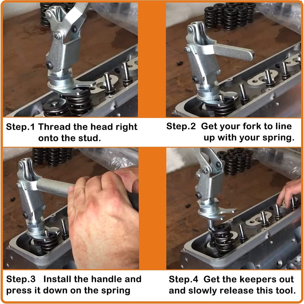66784 Stud Mount Valve Spring Compressor Tool For all 3/8" & 7/16" Rocker Studs
