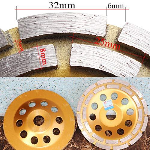 Elome 6 Inch Diamond Grinding Cup Wheel Disc Premium Grade Assorted Sizes