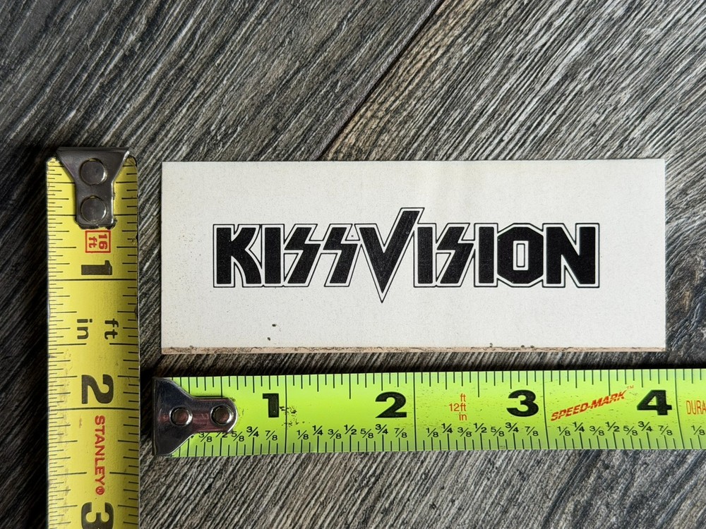 KISS Sticker Kissvision UNUSED Vintage Kiss Aucoin Warehouse Memorabilia