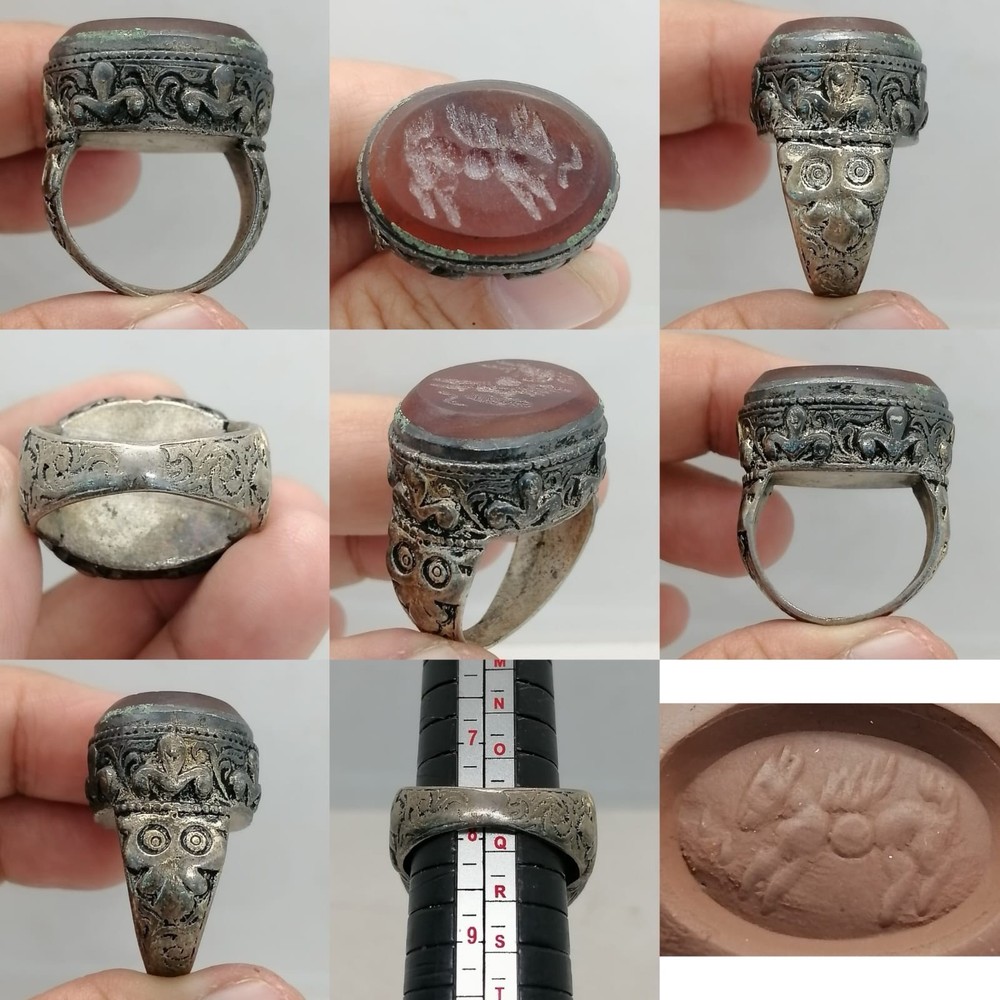 Afghan Old Intaglio Seal Stunning Rare Ring