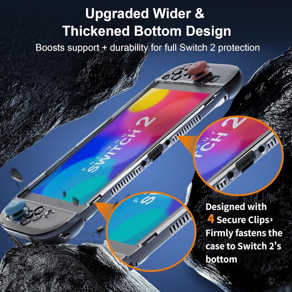 COMBO PACK- 4 in 1 Controller Charging Dock & Clear Dockable Protective Case