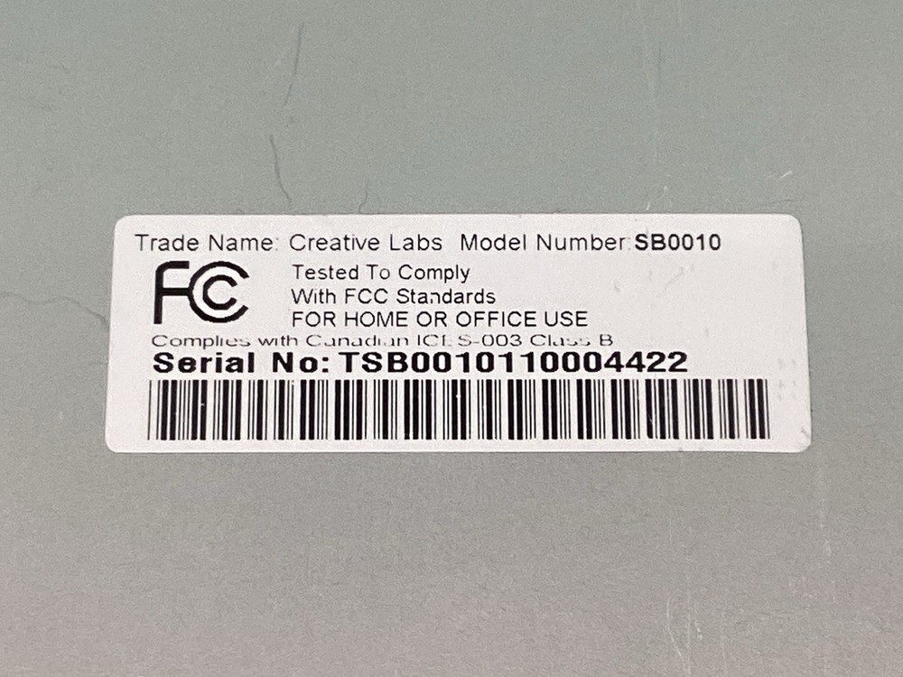 Creative Sound Blaster Live Drive IR SB0010C + SB0060 PCI Card + Cable UNTESTED