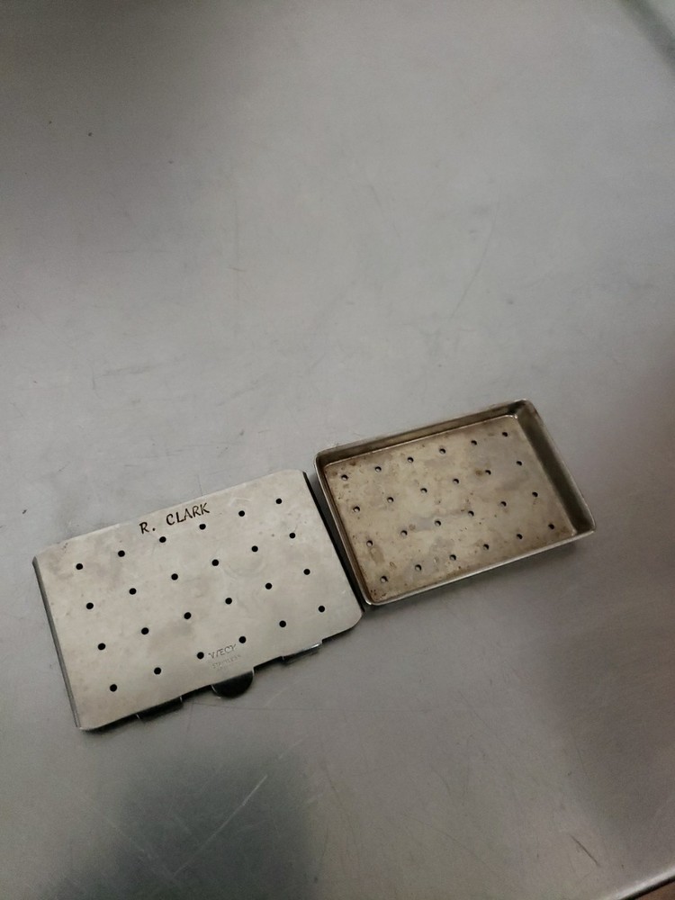 R. Clark Instruments Weck Perforated Sterilization Case Surgical