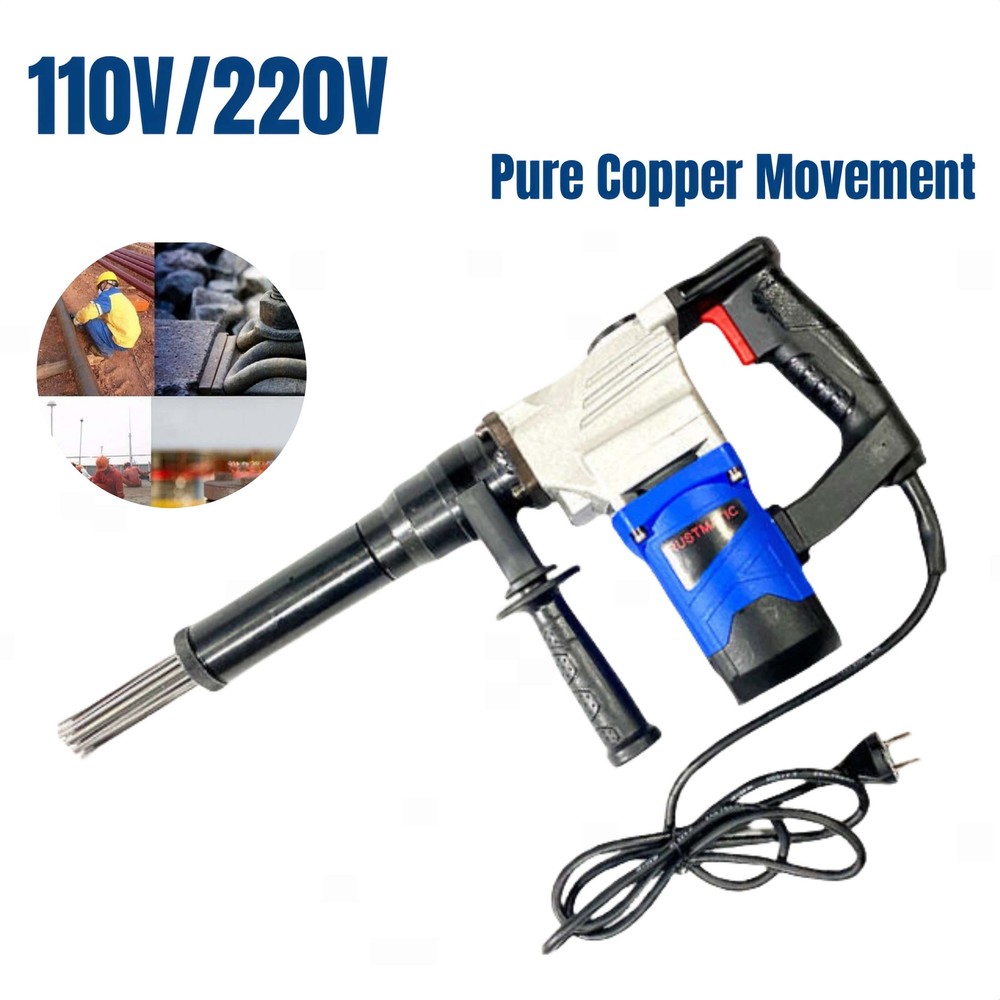 110V/220V Electric Needle Derusting Gun Rust Removal Needle Scaler Jet Chisel